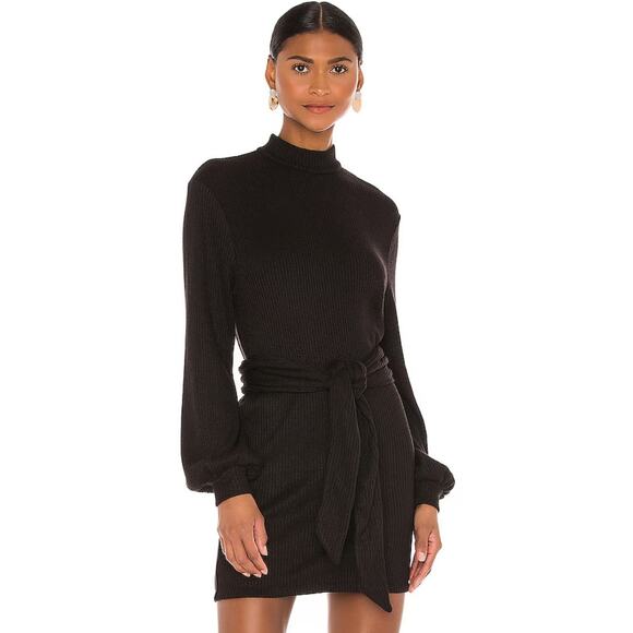 MAJORELLE Edwin Mini Dress in Black NWT Size Small - Picture 1 of 3